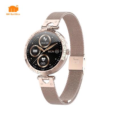 China Luxury Wifi Watch and Bracelet Set Women Heart Rate Smart Android Watch BT Call Rose Gold Adjustable Smartwatch for Girls for sale