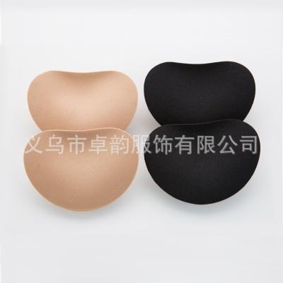 China Breathable Women Bra Pad Easy Removable Chest Silicone Sponge Bikini Swimwear Wash Use Self Adhesive Breast Pads for sale