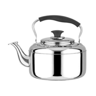 China Sustainable 410 Stainless Steel Kettle Whistling Kettle Camping Teapot With Filterwater Pot for sale