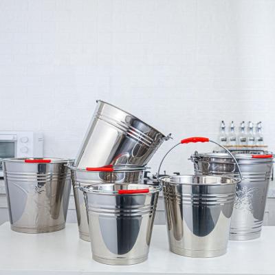 China Viable Led Barrel Factory FLD Ice Bucket Metal Bucket With Lid Bucket Handle for sale