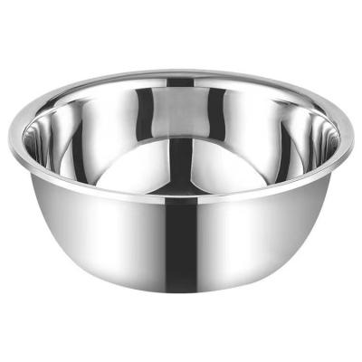 China Large Size Sustainable High Quality Stainless Steel Basin Mixing Big Bowl for sale