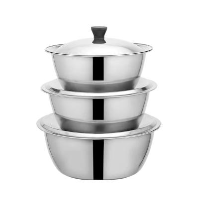 China Good Price Sustainable New Type Universal Stainless Steel Bowl With Cover for sale