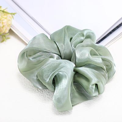 China 2021newest Satin Products Solid Color Satin Hair Scrunchie Headband Hair Accessories Hair Ties Great For Women for sale