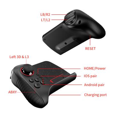 China TURBO BUTTON Wireless Game Controller Mobile Phone Gamepad For IOS Android for sale