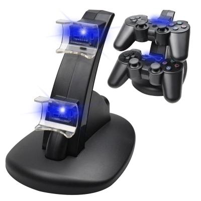 China Charging Dual PS3 Console Super Slim Cable Charger For PS3 Dock Charging Stand For Sony PlayStation 3 Controller for sale