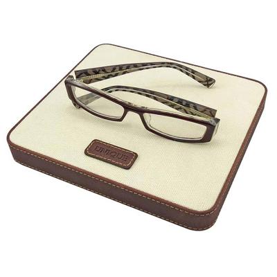 China Custom High End Wooden Optical Shop Display Small Monocle Eyewear Glass Spectacle Frame Display for sale