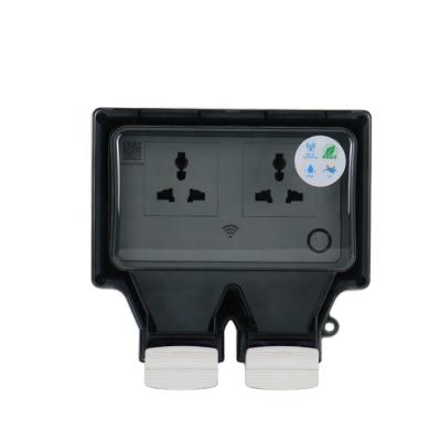 China Convenient Safety Tuya Home Smart Wifi Electrical Outlet With IP66 Waterproof Plug Socket for sale