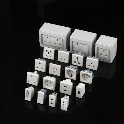 China 45 type residential/general purpose modular switch socket for sale