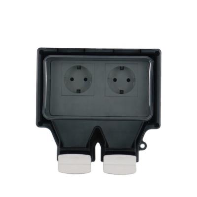 China Outdoor Waterproof IP66 16A Residential / Multipurpose Waterproof Socket Outlet Box for sale