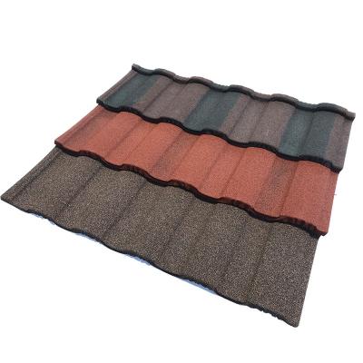 China 1280*370 Roman Tile Stone Coated Metal Roofing Tile Villa Roofing Tile for sale