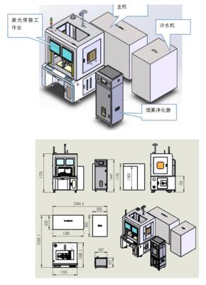 China 1500W Laser Welding Device Body Metal Frame Structure Easy To Operation for sale