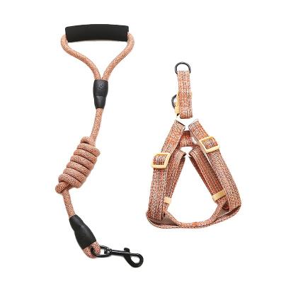 China New Fashion Style Padded High Quality Dog Harness And Leash Pet Harness Set For Walking Dog for sale