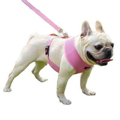 China Custom Type T Tactical Soft Pet No Pull Adjustable Dog Harness Leash Set Small Designer Custom Reversible Harness Vest Dog Harness for sale