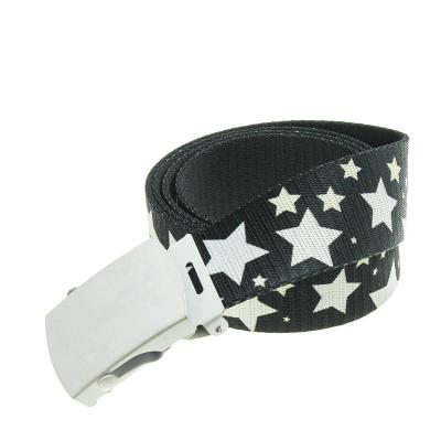 China Factory Price Durable 100% LOGO Canvas Webbing Buckle Cheap Custom Military Belts for sale