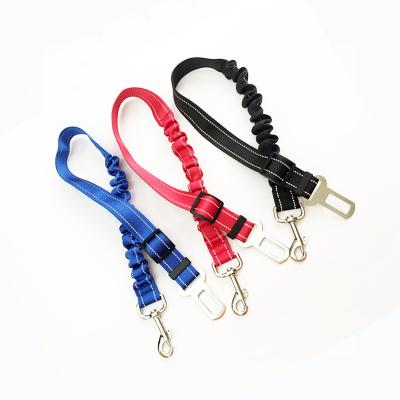 China Wholesale Fashionable Colorful DETACHED 100% Nylon Polyester Webbing Strap Pets Dog Car Safety Seat Belt for sale