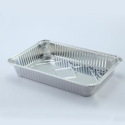 China Disposable Large Aluminum Foil BBQ Mold Tray Baking Container for sale