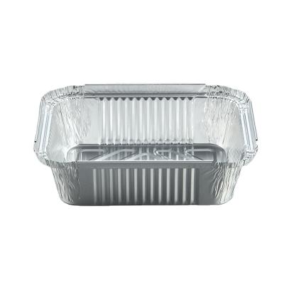 China 24Oz Disposable Fast Food Packaging Aluminum Tray With Printed Board Lid for sale