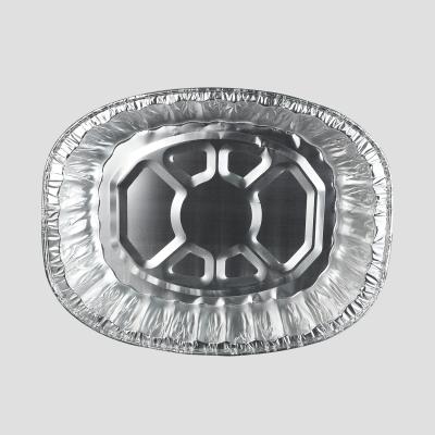 China High Quality Recycleable Aluminum Foil Turkey Tray Deep Oval Roasting Pan for sale