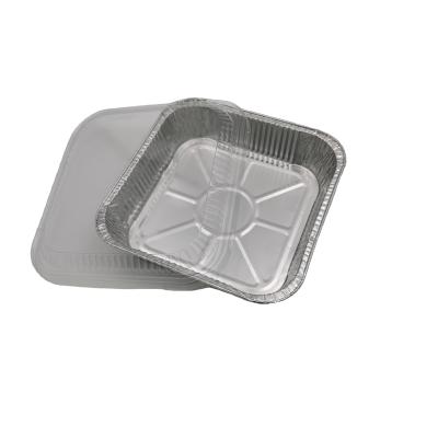 China Square Lasagna Roasting Bread Dessert Molds Disposable Baking Aluminum Foil Food Containers for sale