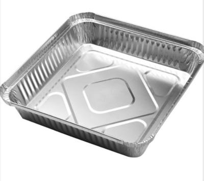 China Disposable Eco-friendly Half Size Aluminum Foil Medium Baking Tray, Bread Pan, Pizza Container For Food Storage for sale