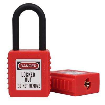 China Labor Safety Wholesale Tagout Security Lockout Padlock Factory 38mm Shackle Loto Padlock China Key Best for sale