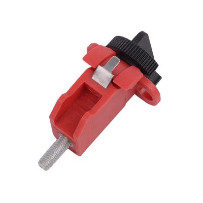 China Red Universal Single Circuit Breaker Installation Industrial Tie Rod Lockout Miniature Lockout for sale