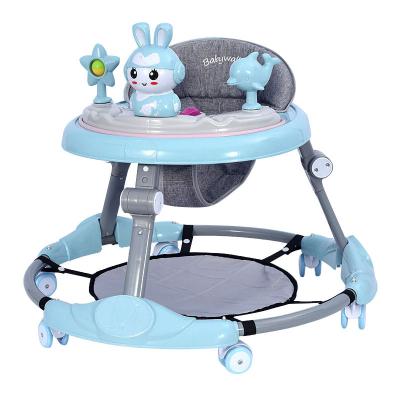 China Anti-o-leg Portable Baby Walker Easy Folding Anti-rollover Multifunctional Baby Can Sit And Push To Learn To Drive Start Car Baby Walker for sale