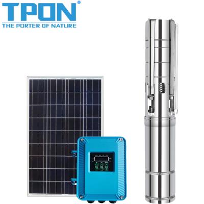 China IRRIGATION 203m Solar Pump Solar Water Pump DC Submersible Pump For Borehole for sale