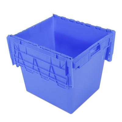 China 600*400*330mm Recyclable Plastic Storage Bins With Lids Plastic Storage Baskets With Lid Pantry Orga Plastic Storage Box With Lid for sale