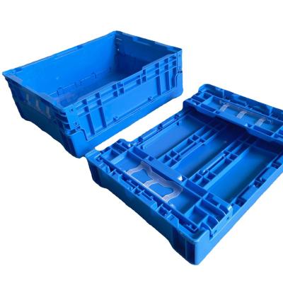 China 650*435*260mm Folding Storage Box Car Storage PP Box Foldable Blue Auto Folding Box Large for sale