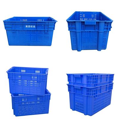 China Eco-friendly Raw Material Turnover Crate Vegetable Plastic Crates Plastic Crate Fruit Tomato Plastic Box for sale