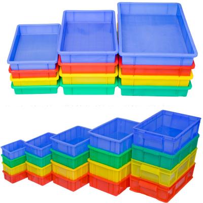 China Stackable Manufacturers Wholesale Plastic Square Basin Turnover Box Rectangular Turnover Dish Parts Storage for sale