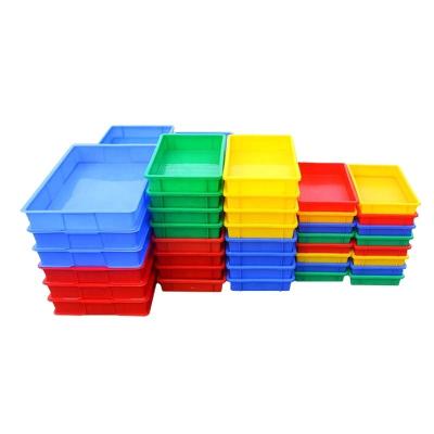 China Stackable Rectangular Plastic Tray Food Sushi Plastic Box Tray Bakery Takeout Box With Plastic Tray for sale