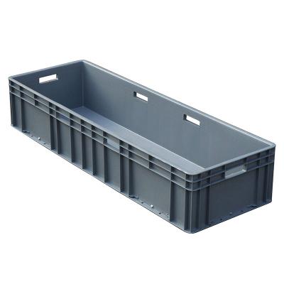 China Solid box EU41433 with cover European standard EU auto parts box workshop warehouse turnover box plastic thickened storage box for sale