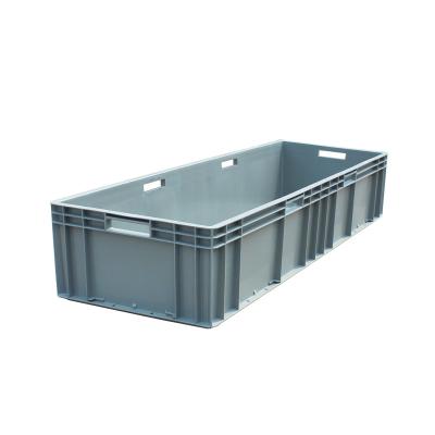 China Box EU41222 Solid Plastic Thickened Storage Box With Cover European Standard EU Auto Parts Box Workshop Warehouse Turnover Box for sale