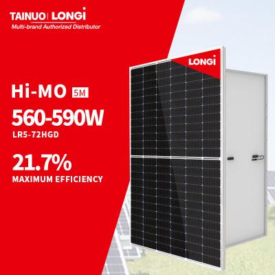 China LONGi Hi-MO Himo Hi Mo 5 6 7 Full Black 420W 430W 550W 560W Bifacial Solar Panel for sale