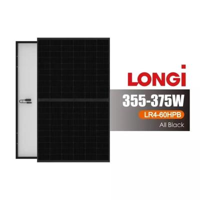 China N-TYPE Longi solar 166mm cell solar panel 360W 365W 370W 375W 380W 450W 455W grade A for sale