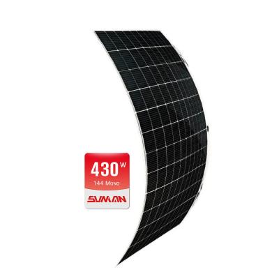 China Encomenda OEM suportado 100w painel solar flexível para RV Caravana barco iate área remota à venda