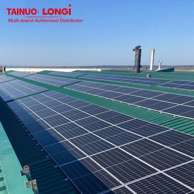 China Single Glass A Grade PV Panel Solar For Solar Plant Tech Longi Himo X6 Solar Power Panel for sale