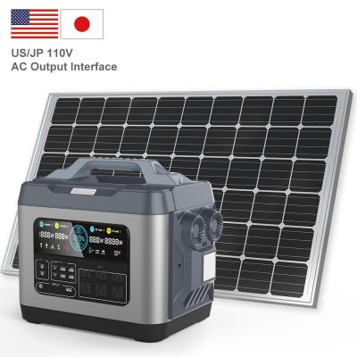 China Saída DC USB TypeC Lâmpadas de charutos Estação de energia solar DC para acampamento ao ar livre e casa à venda