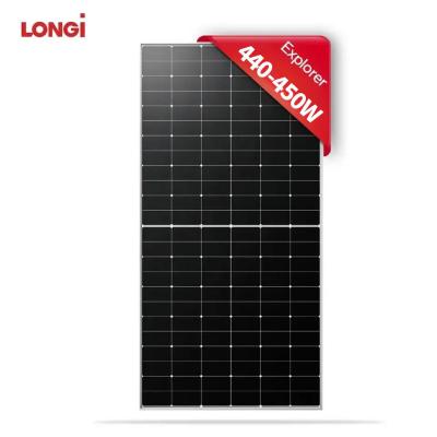 China Longi Hi-mo 6 LR5-54HTB 440W 445W 435W Solar Panel Full Black pv module Europe Market for sale