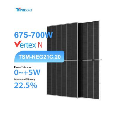 중국 트리나 태양광 NEG21C.20 태양광 시스템용 양면 태양광 패널 675W-700W 패널 시리즈 판매용