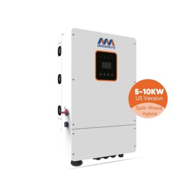 China LCD Display Megarevo Hybrid Inverter R5KLNA 8kw 10kw 120 240Vac Split Phase Off Grid Solar Inverter For Home for sale