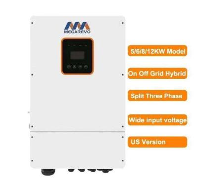 China 5kw 6kw 8kw 10kw Split Phase Inverter 120v 240v 48v Low Frequency Mppt Offgrid Hybrid Solar Power Inverters for sale