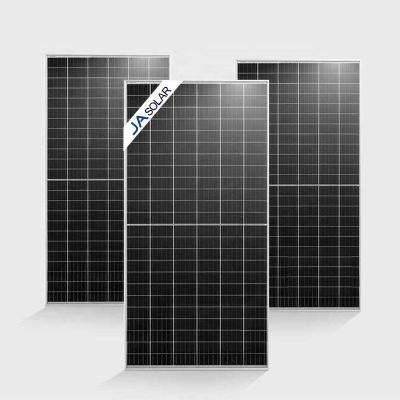 Chine 2.0mm verre à faible teneur en fer trempé JA Solar N-type double verre bifacial 625W mono module à vendre