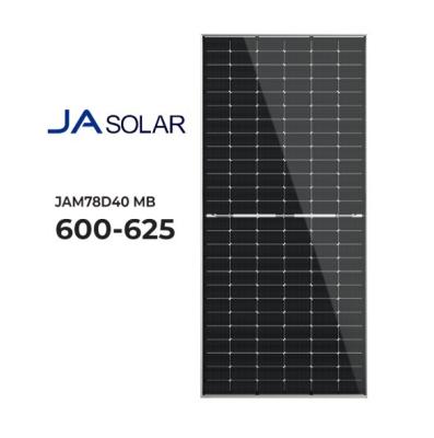 China High Power JA Solar Mono N-Type Bificial Solar Panels Half Cell 144 Cells 600W PV Panels for sale