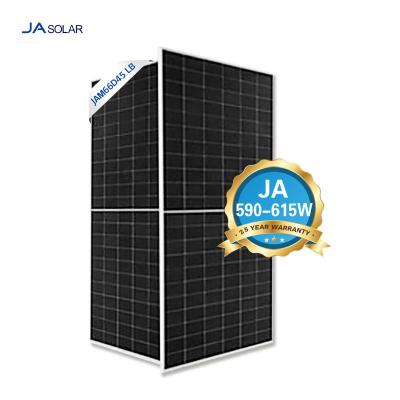 China Anodized Aluminium Alloy Frame JA Solar Panels 600W Monocrystalline in EU Stock Warehouse for sale