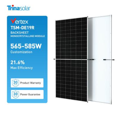 China Bifacial Trina Solar 565-585W Mono Facial Solar Panels for Home/Industrial Solar System for sale