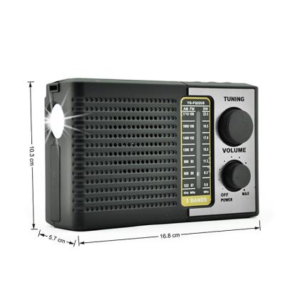 China Portable Home Fm Am Sw Solar Powered Radios With Speaker and LED Light Portatiles Receiver Support USB/TF Music Player for sale