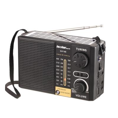 China Portable Rechargeable Usb Home Wireless Speaker AM FM SW Multi Band Radio with Speaker LED Light Solar Panel for sale